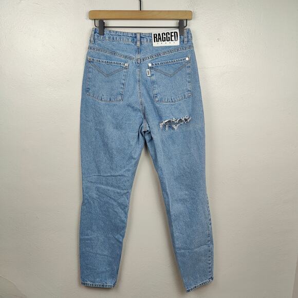 Ragged Priest Butt Cut Jeans Womens 28 Straight Leg Medium Wash High Rise Y2K - Picture 7 of 11